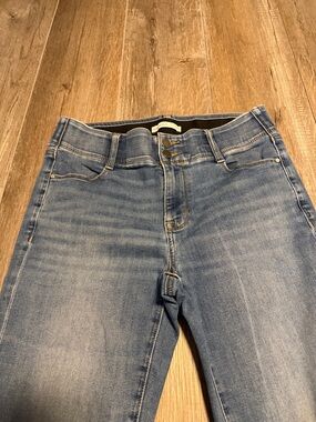 Nine West Light Blue High-Rise Straight Jeans